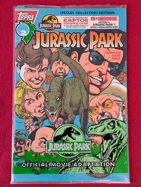 Jurassic Park The Official Movie Adaptation #2 Topps Comics 1993 VF-NM